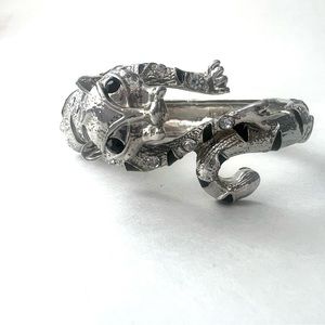 Rhinestone Panther Bangle
